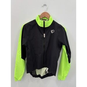 Pearl Izumi Womens Small Cycling Jacket Neon Yellow Black Full Zip
